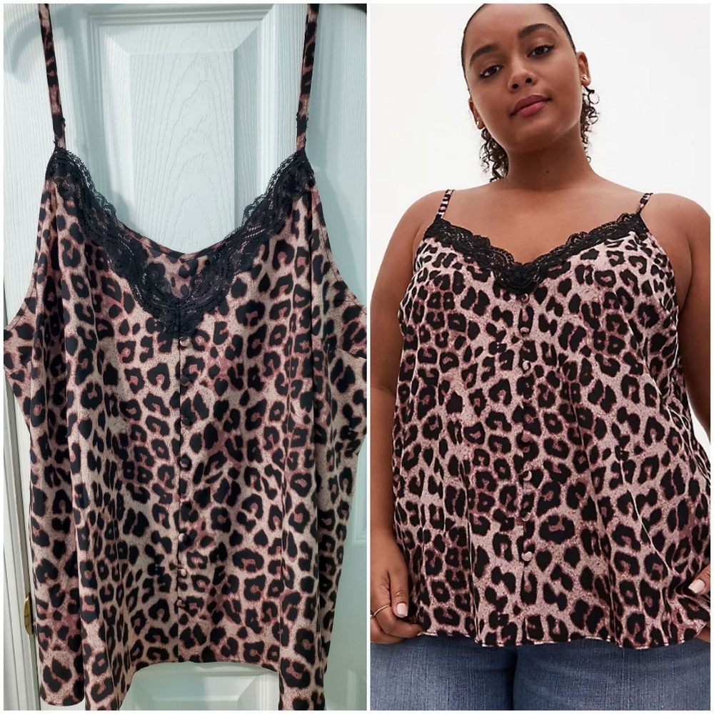 Torrid leopard lace cami top 3x 22/24